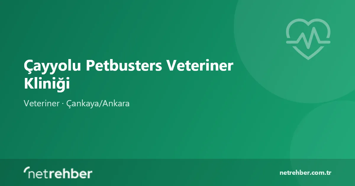 Çayyolu Petbusters Veteriner Kliniği kapak görseli