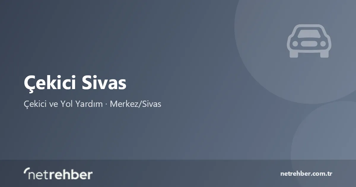 Çekici Sivas kapak görseli
