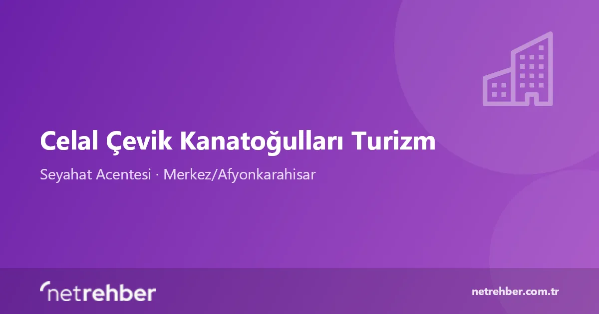 Celal Çevik Kanatoğulları Turizm kapak görseli