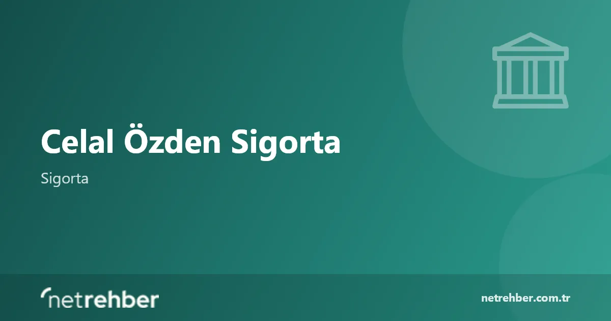 Celal Özden Sigorta kapak görseli