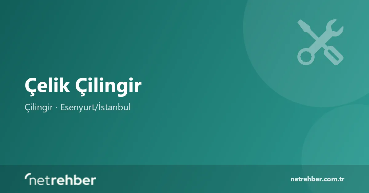 Çelik Çilingir kapak görseli