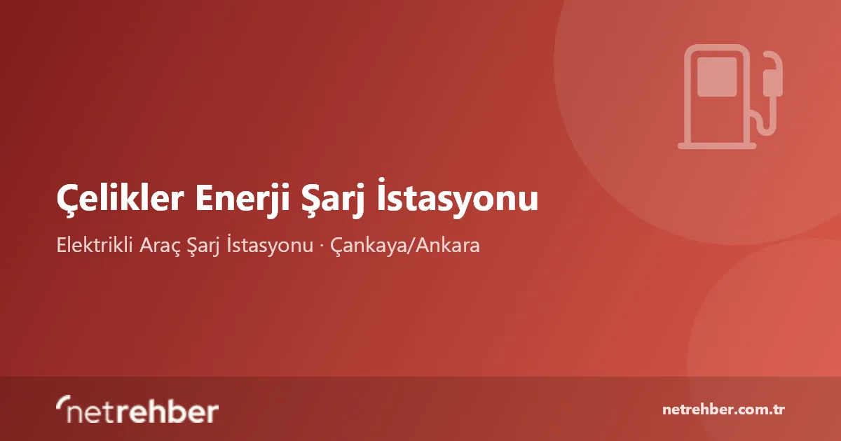 Çelikler Enerji Şarj İstasyonu kapak görseli