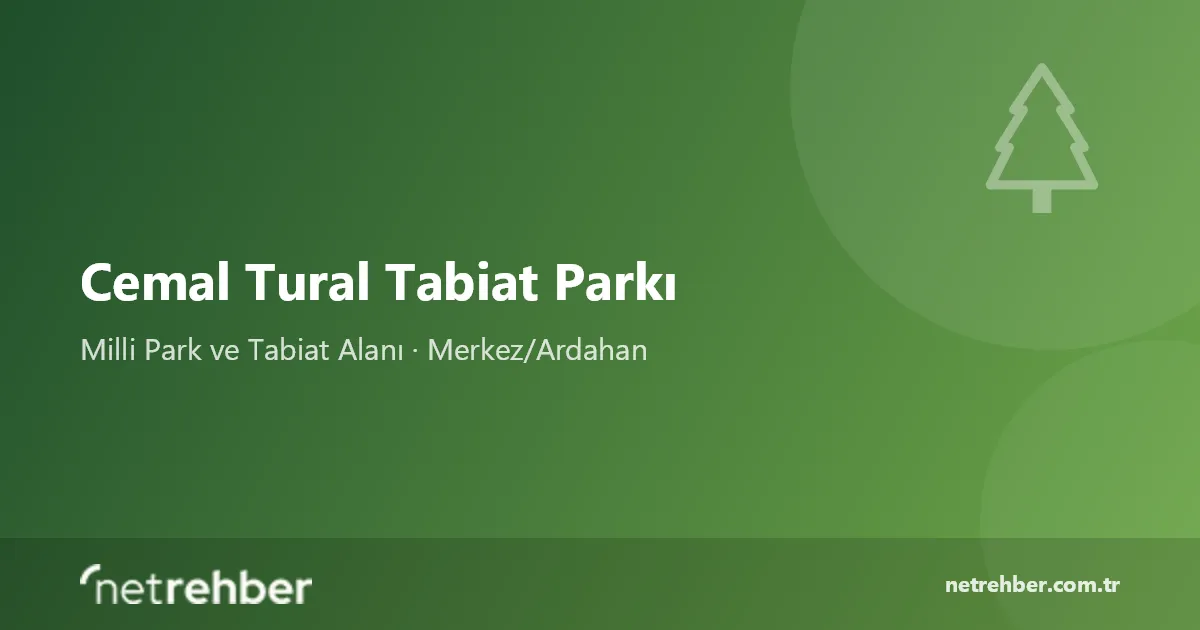 Cemal Tural Tabiat Parkı kapak görseli