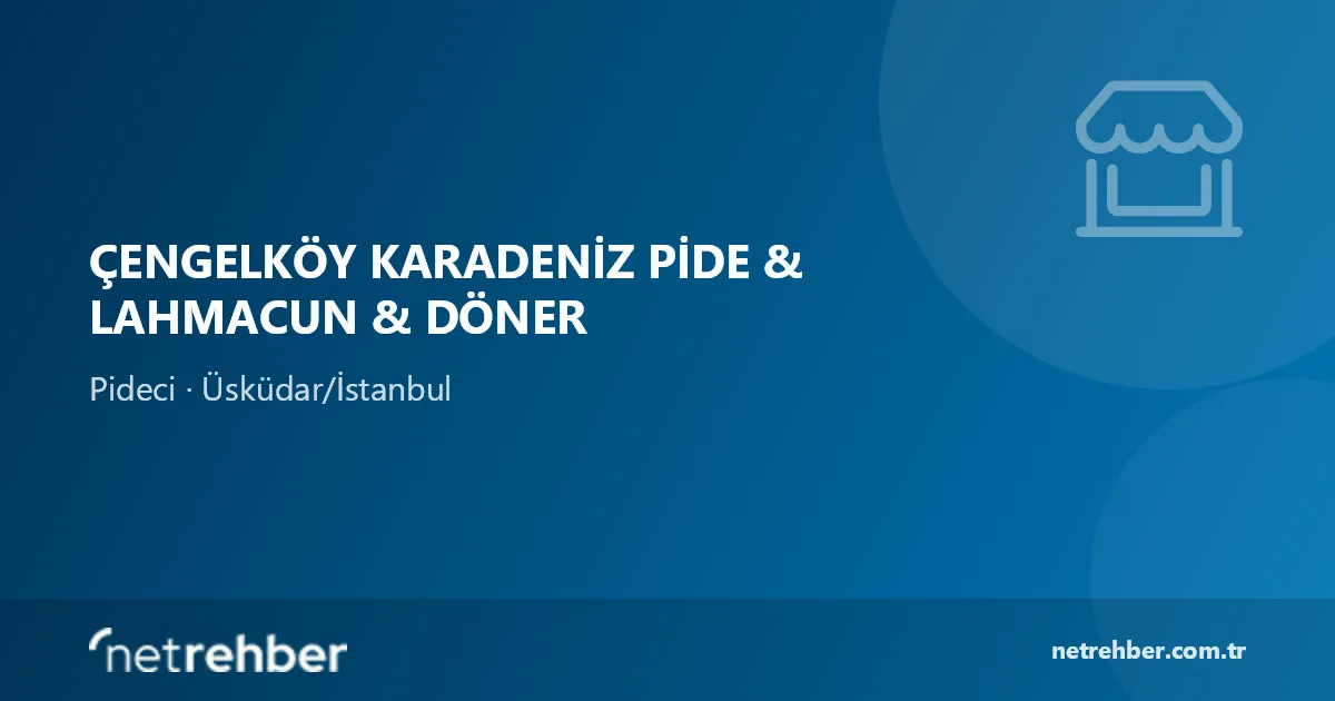 Çengelköy Karadeniz Pide & Lahmacun & Döner kapak görseli