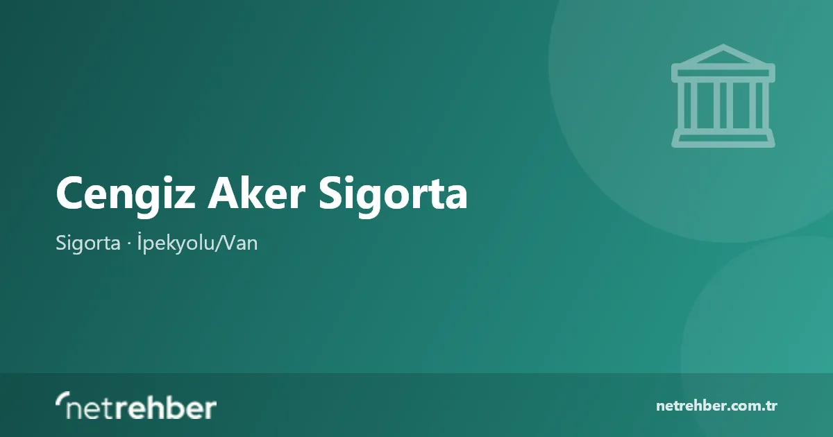 Cengiz Aker Sigorta kapak görseli