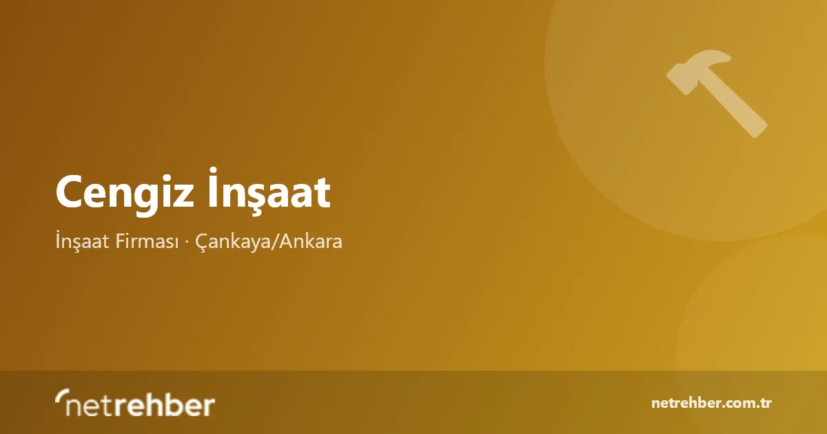 Cengiz İnşaat kapak görseli