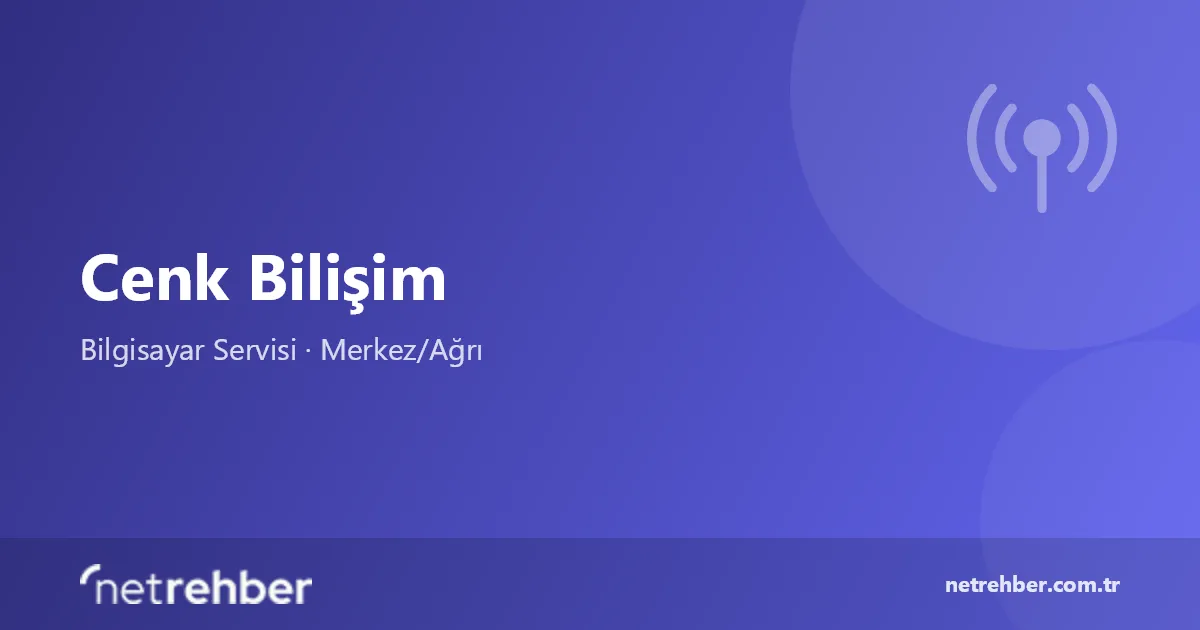 Cenk Bilişim kapak görseli
