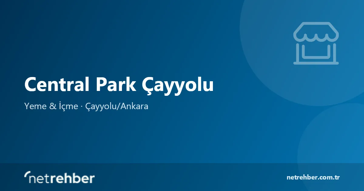 Central Park Çayyolu kapak görseli