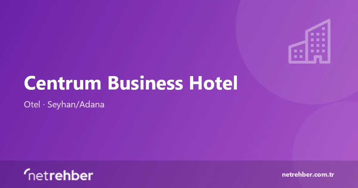 Centrum Business Hotel kapak görseli
