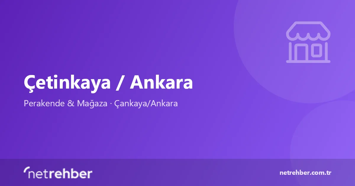 Çetinkaya / Ankara kapak görseli