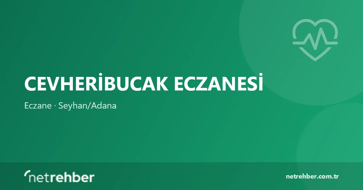 Cevheribucak Eczanesi kapak görseli