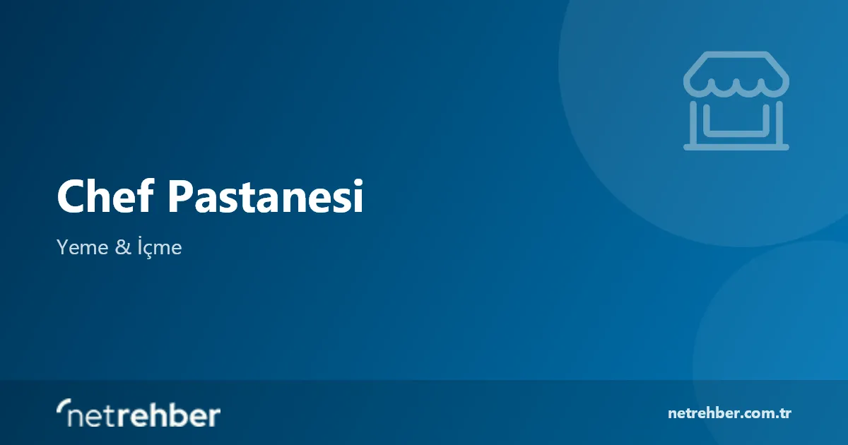 Chef Pastanesi kapak görseli