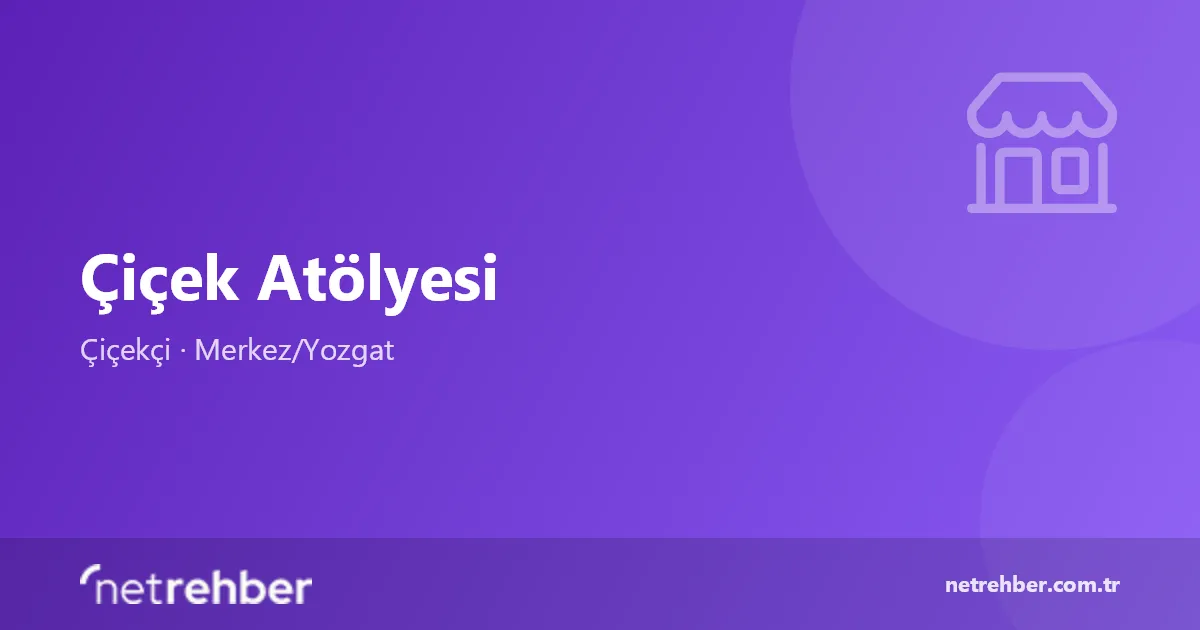 Çiçek Atölyesi kapak görseli