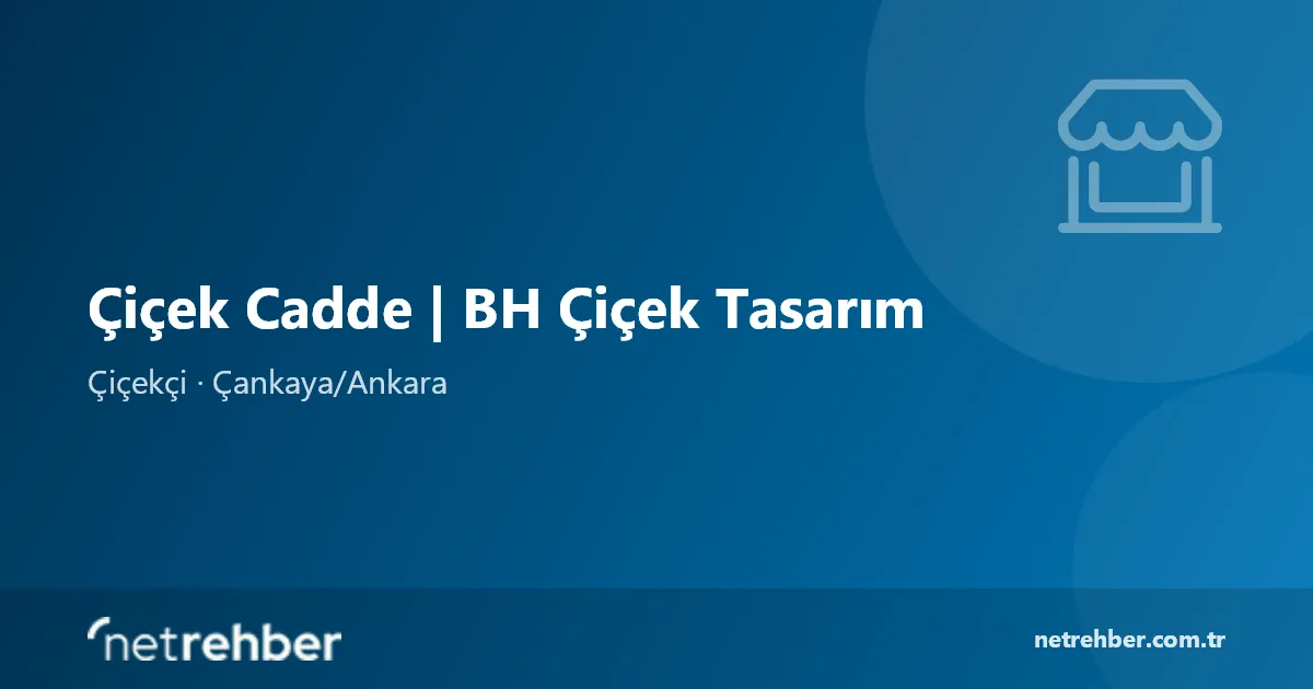 Çiçek Cadde | BH Çiçek Tasarım kapak görseli