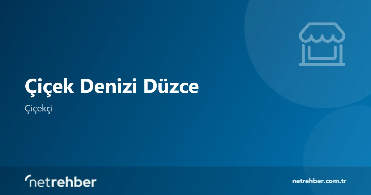Çiçek Denizi Düzce kapak görseli