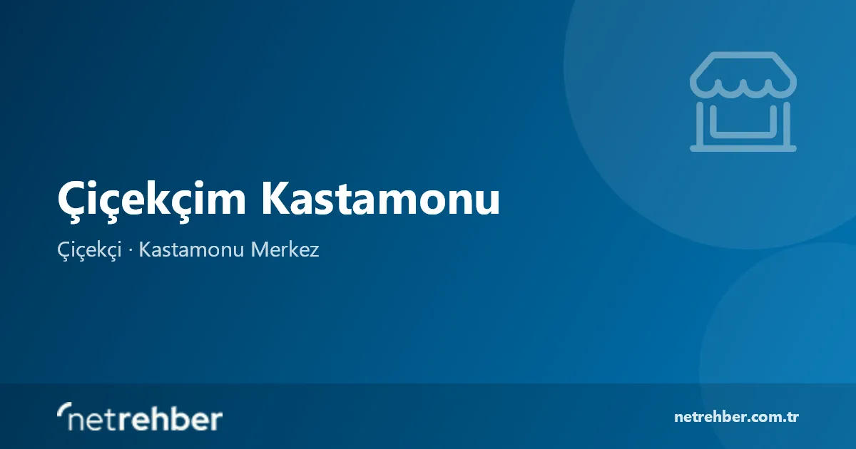 Çiçekçim Kastamonu kapak görseli