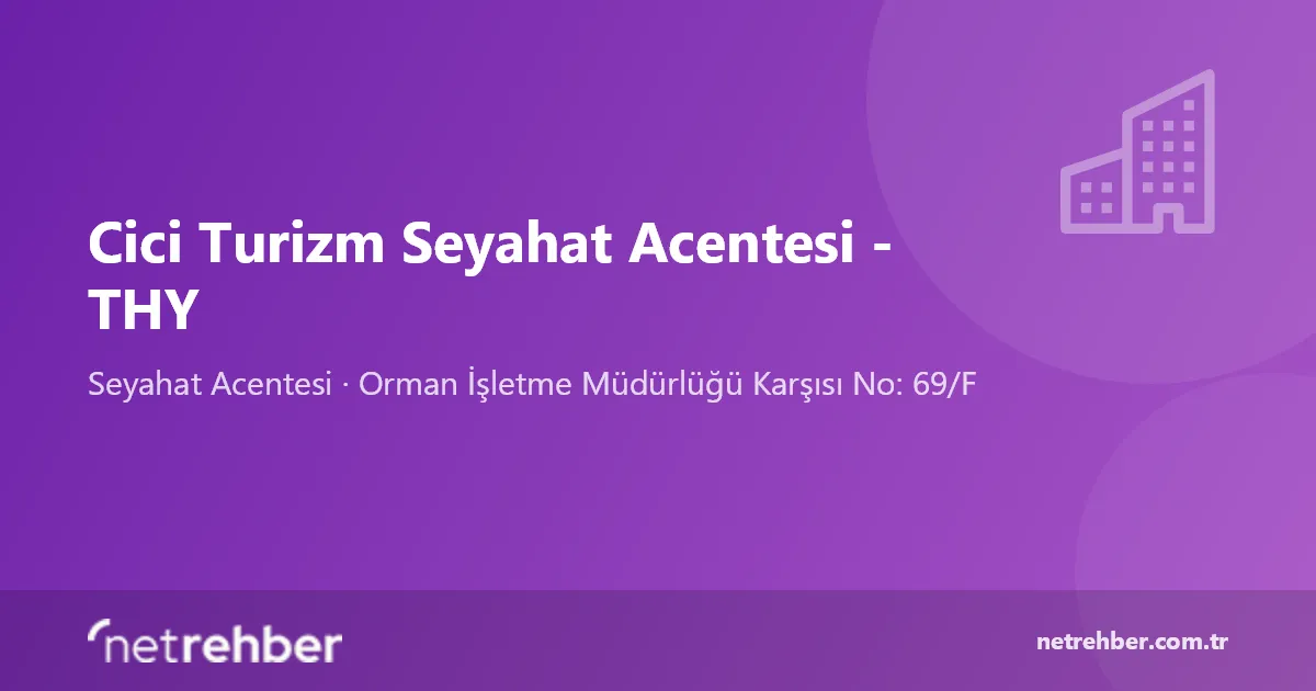 Cici Turizm Seyahat Acentesi - THY kapak görseli
