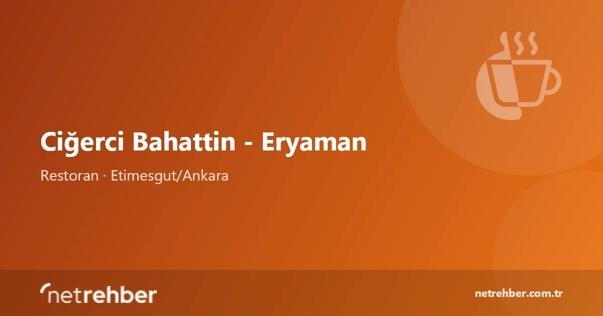 Ciğerci Bahattin - Eryaman kapak görseli