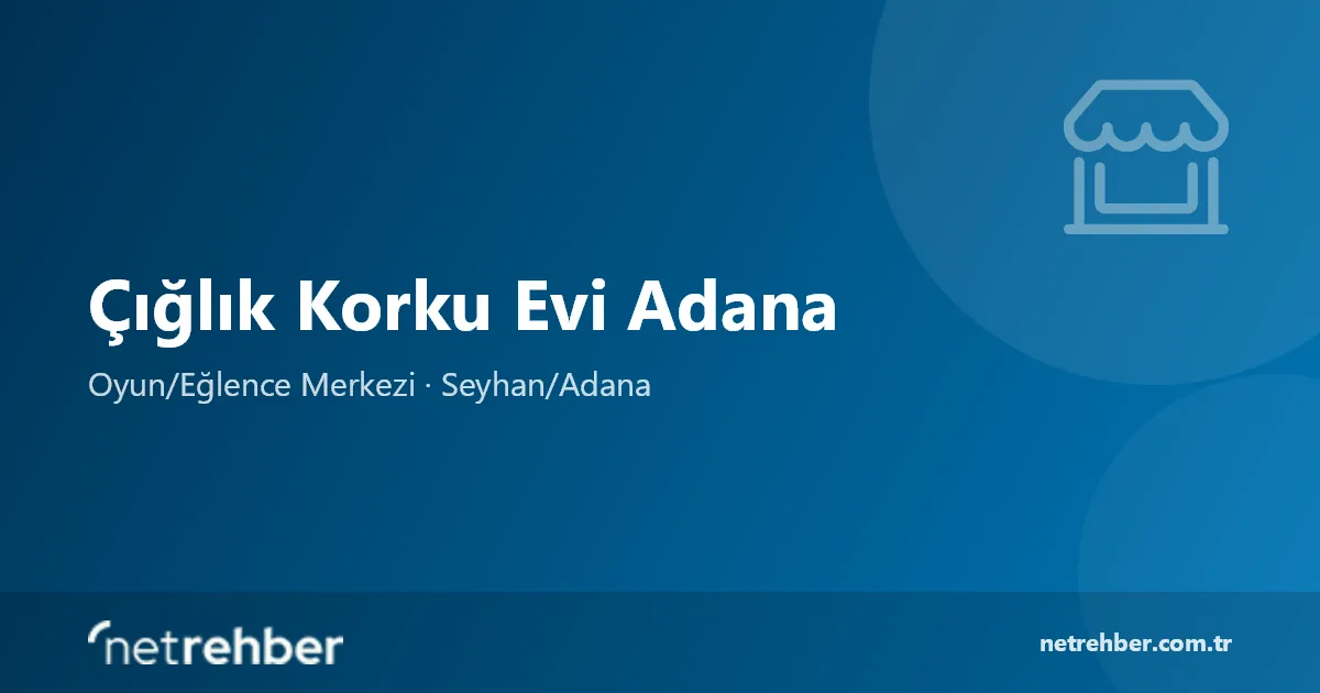 Çığlık Korku Evi Adana kapak görseli