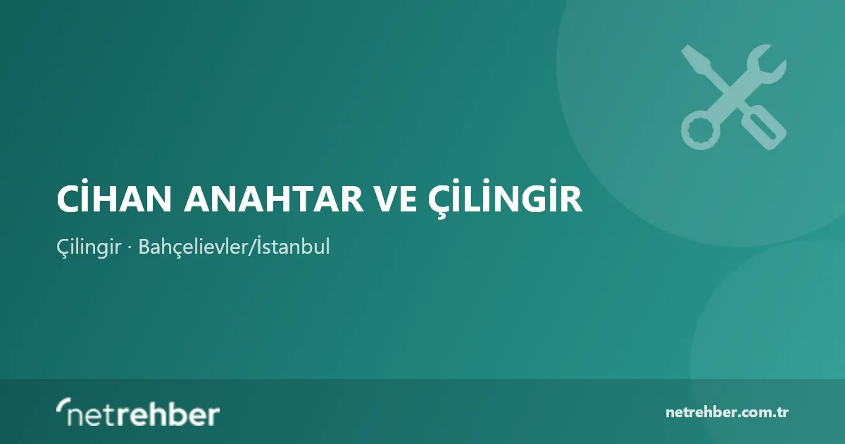 Cihan Anahtar ve Çilingir kapak görseli