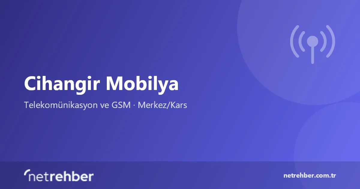 Cihangir Mobilya kapak görseli