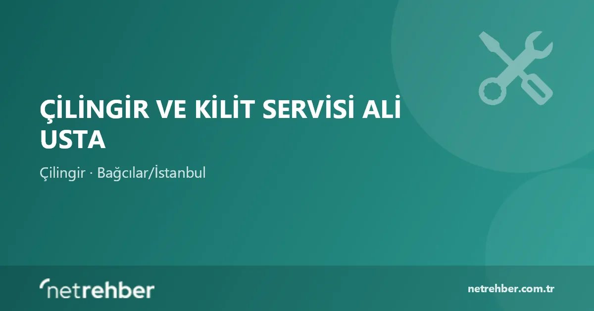 Çilingir ve Kilit Servisi Ali Usta kapak görseli