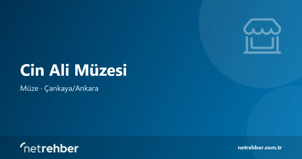 Cin Ali Müzesi kapak görseli
