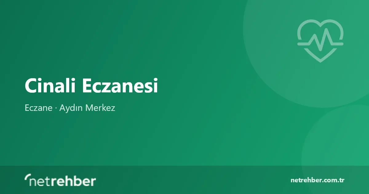 Cinali Eczanesi kapak görseli