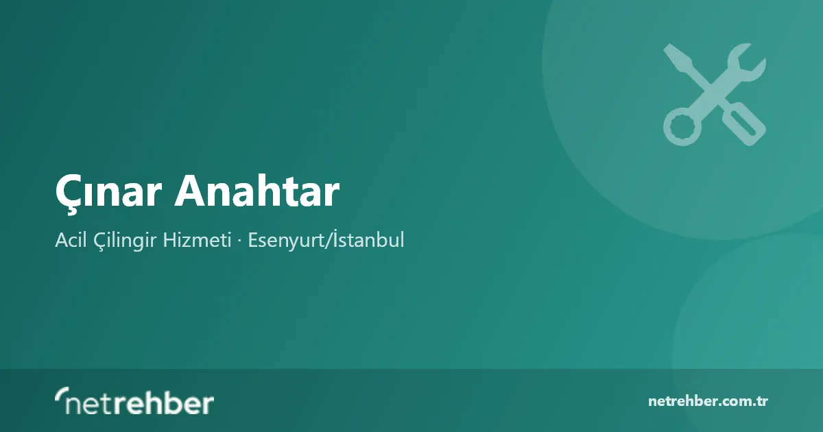 Çınar Anahtar kapak görseli