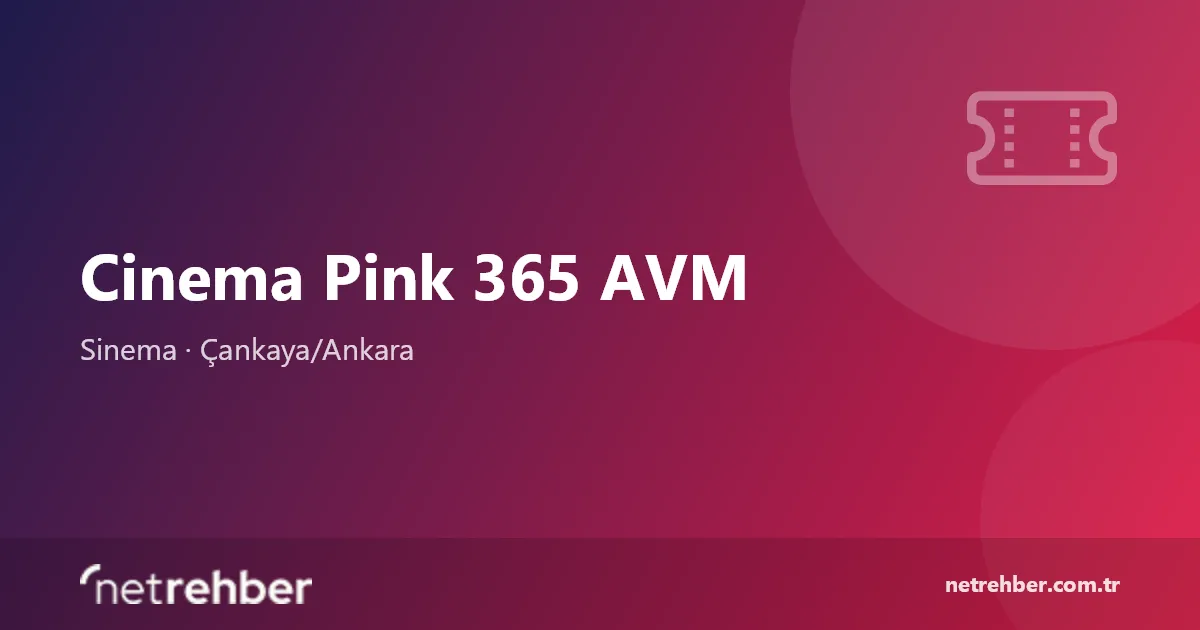 Cinema Pink 365 AVM kapak görseli