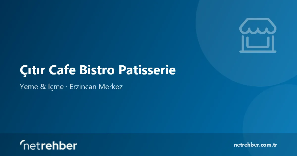 Çıtır Cafe Bistro Patisserie kapak görseli