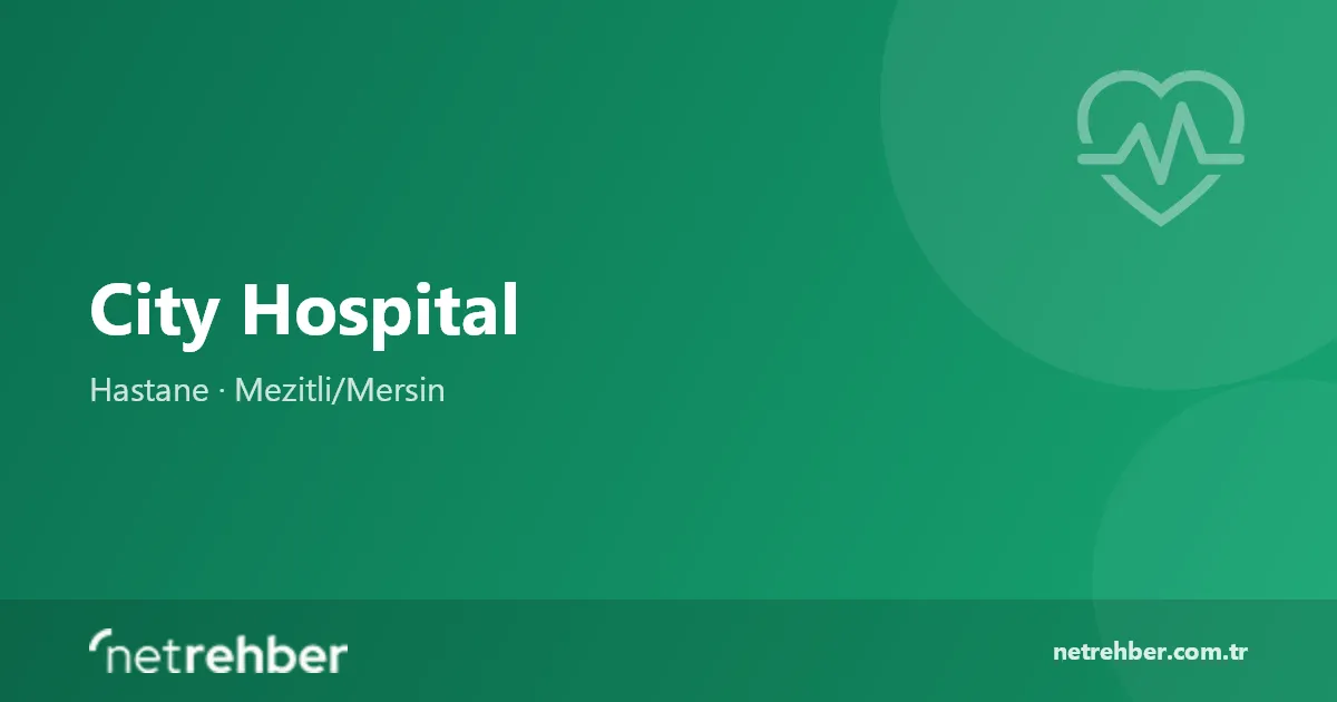 City Hospital kapak görseli