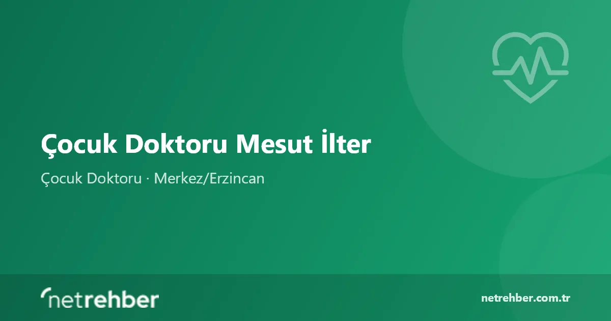 Çocuk Doktoru Mesut İlter kapak görseli