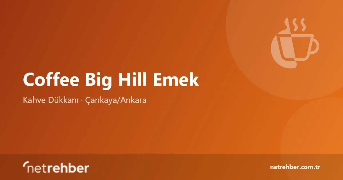 Coffee Big Hill Emek kapak görseli