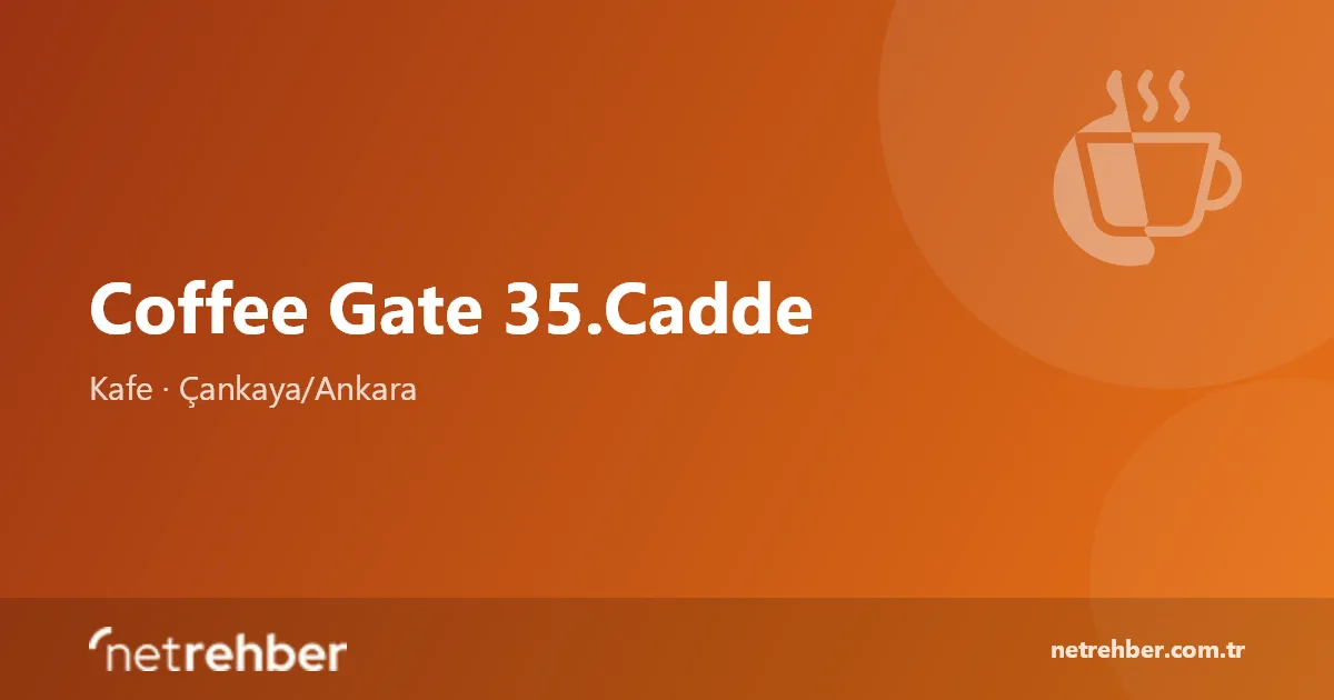 Coffee Gate 35.Cadde kapak görseli