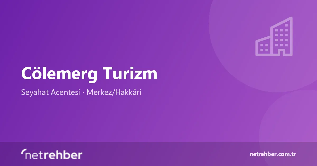 Cölemerg Turizm kapak görseli