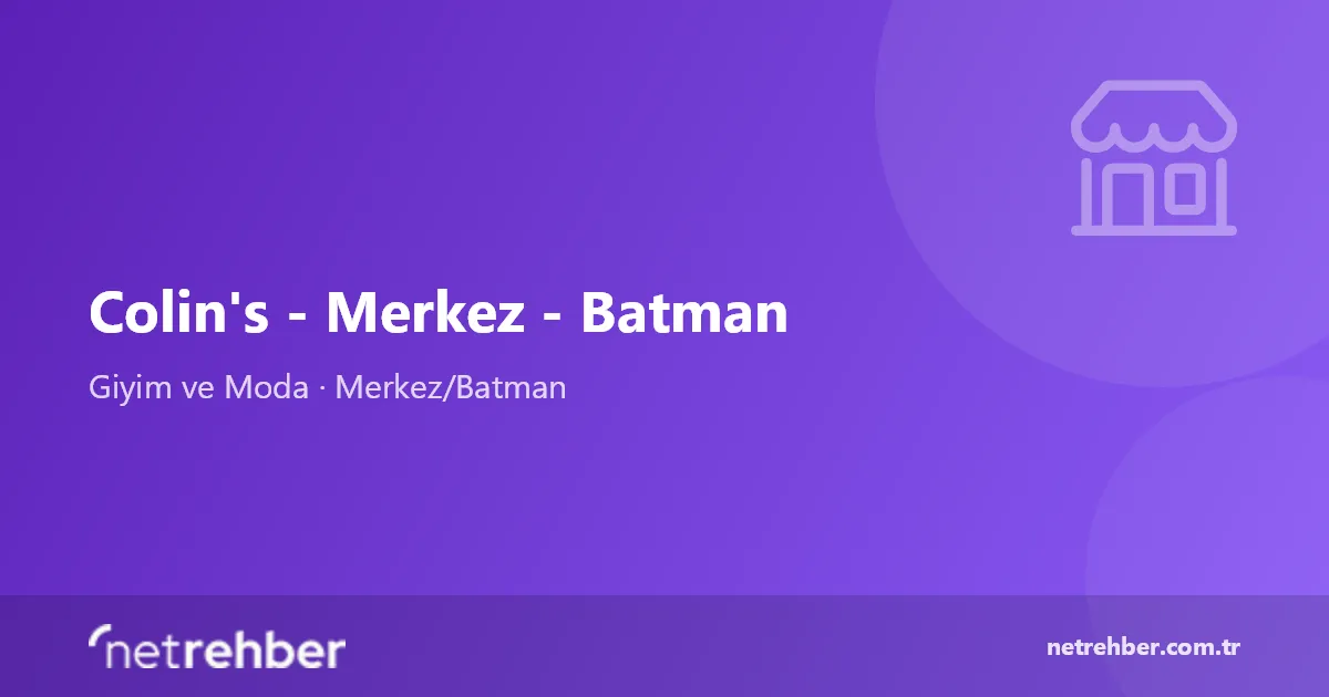 Colin's - Merkez - Batman kapak görseli