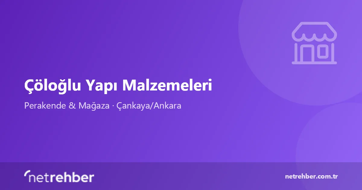 Çöloğlu Yapı Malzemeleri kapak görseli
