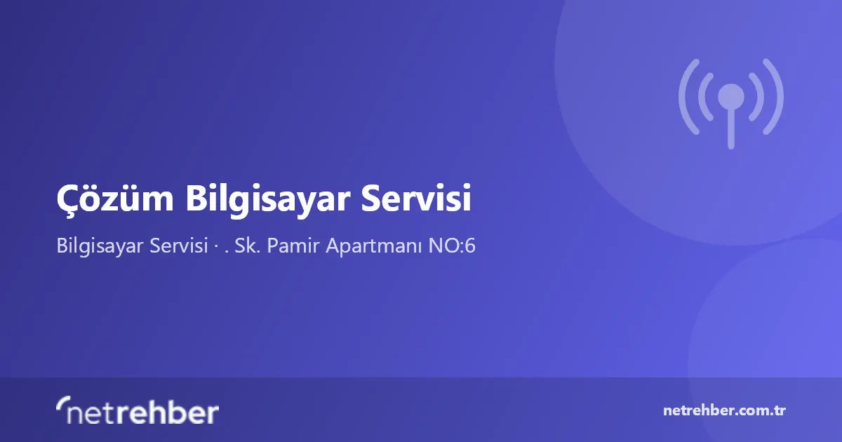 Çözüm Bilgisayar Servisi kapak görseli