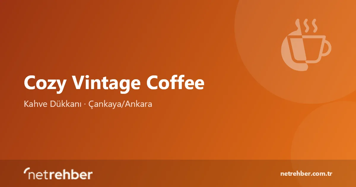 Cozy Vintage Coffee kapak görseli