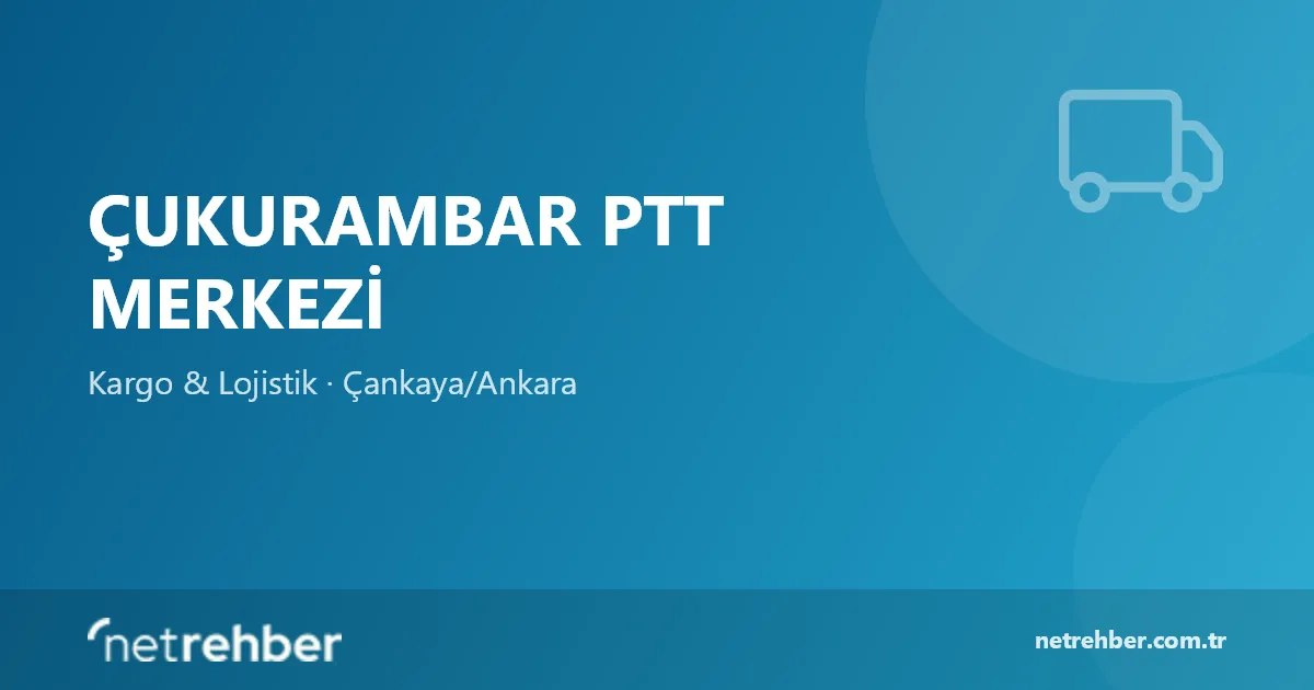 Çukurambar PTT Merkezi kapak görseli