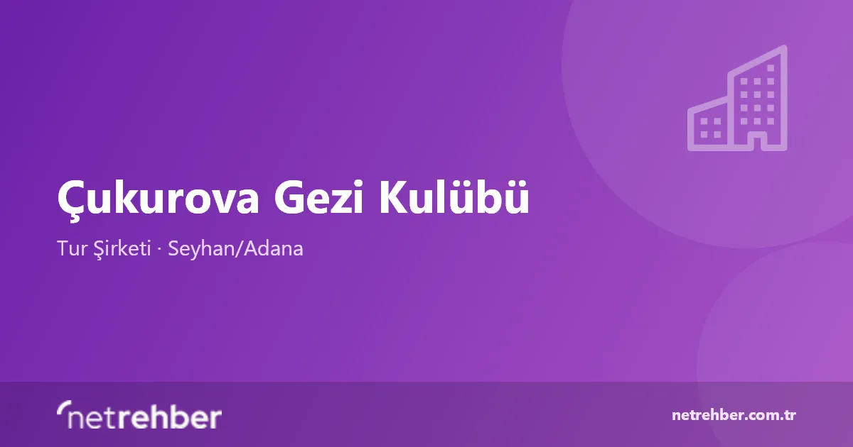 Çukurova Gezi Kulübü kapak görseli