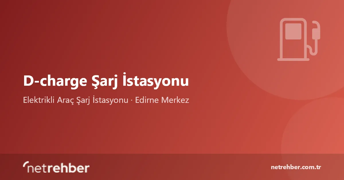 D-charge Şarj İstasyonu kapak görseli