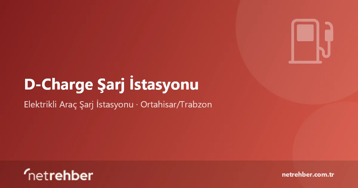 D-Charge Şarj İstasyonu kapak görseli