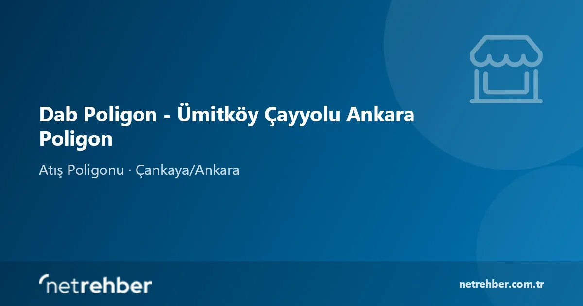Dab Poligon - Ümitköy Çayyolu Ankara Poligon kapak görseli
