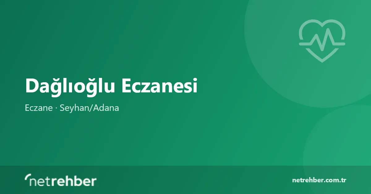 Dağlıoğlu Eczanesi kapak görseli