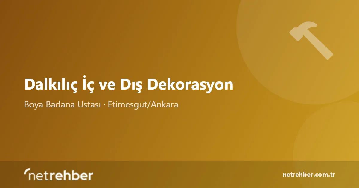 Dalkılıç İç ve Dış Dekorasyon kapak görseli