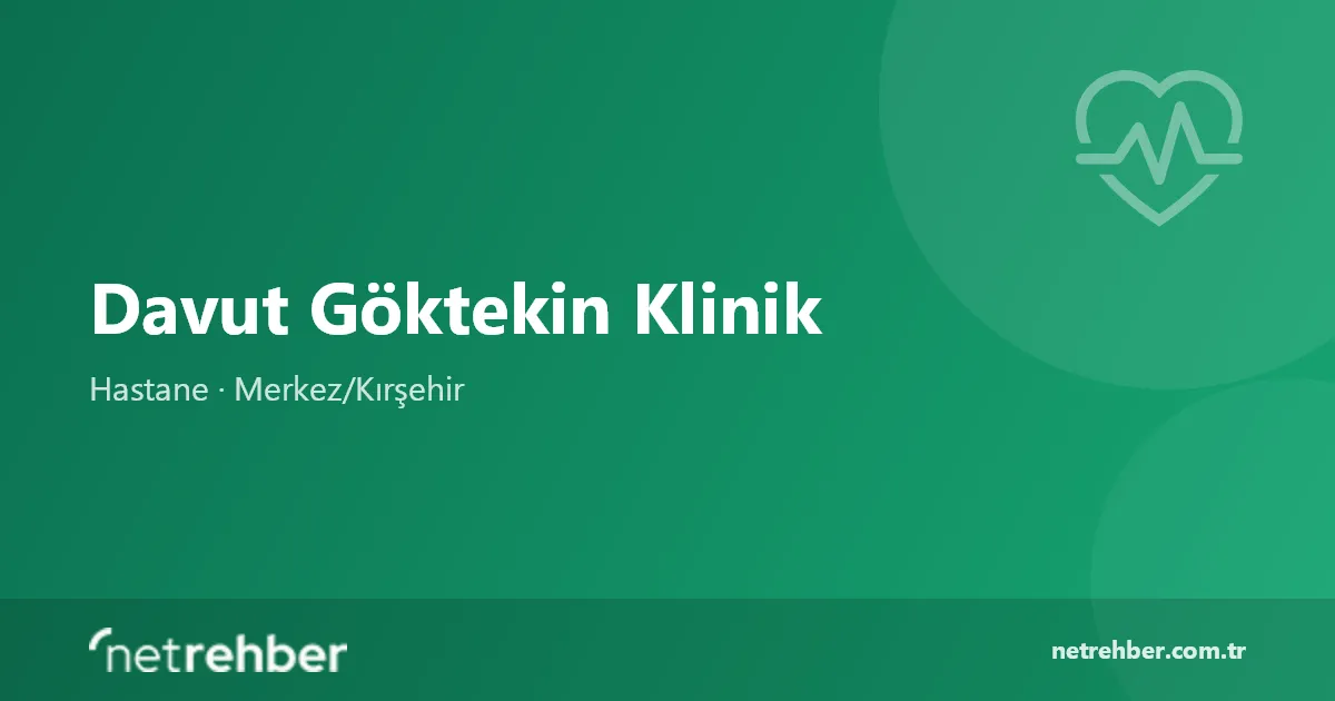 Davut Göktekin Klinik kapak görseli