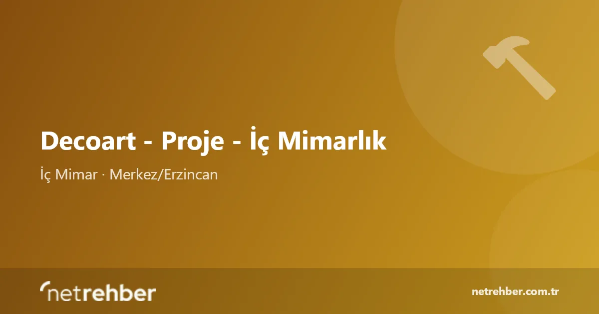Decoart - Proje - İç Mimarlık kapak görseli
