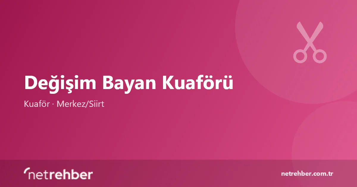 Değişim Bayan Kuaförü kapak görseli